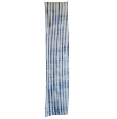 A Length of Indigo Dyed Cotton Shibori: Pleated