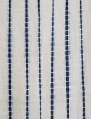 A Length of Pleated Shibori: Blue on White