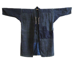 A Beautifully Patched and Worn Indigo Dyed Boro Jacket: Patina from Wear