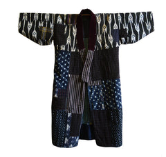 A Marvelous Reversible Boro Kimono: Bold Patching