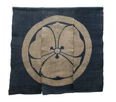 A Hemp or Ramie Cloth Noren: Over Sized Crest