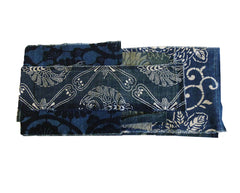 A Swatch Book of Indigo Dyed Katazome Cotton Fragments #1