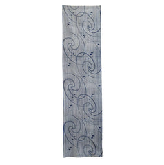 A Length of Katazome Dyed Cotton: Fantasy Swirls