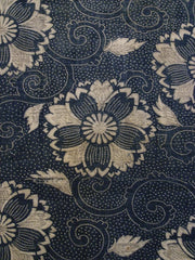 A Length of Katazome Dyed Cotton: Invented Flowers