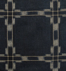 A Length of Kasuri Dyed Cotton: Complex Grid