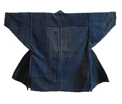 A Very Handsome Boro Noragi: Patched Indigo Dyed Cotton