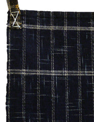 A Kasuri Length with Two Tabs: Hand Stitched