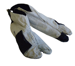 A Pair of Inside-Out Tabi: Patched and Mended