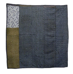 A Pieced Cotton Kotatsugake: Printed and Kasuri Cotton