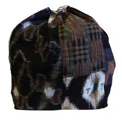 A Large Beautifully Pieced Drawstring Bag: Wonderful