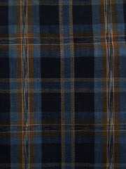 A Length of Complex Plaid Cotton: Kasuri Yarns