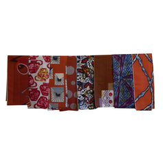 A Group of Eight Short Meisen Silks: Collar Pieces