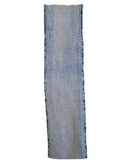 A Length of Indigo Dyed Cotton Shibori: Taiten