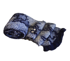 A Full Bolt of Indigo Dyed Cotton Shibori: Mid Twentieth Century