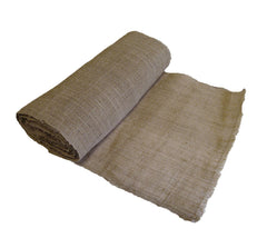 A Bolt of Hand Woven Hemp Cloth: Faint Subtle Stains and Discoloration