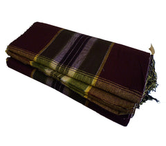 A Full Bolt of Hand Woven Plaid Cotton: Sealed Tanmono