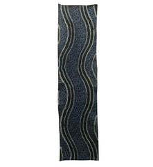 A Length of Shibori Dyed Cotton: Large Scale Curved Verticals