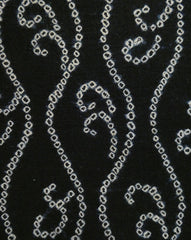 A Length of Indigo Dyed Cotton Shibori: Rising Steam Motif
