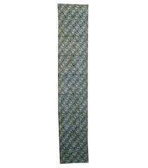 An Green Toned Katazome Length: Hand Spun Cotton