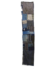 A Tattered, Worn and Layered Length of Boro Cotton: Vibrant
