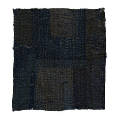 A Thickly Layered, Very Abraded Boro Fragment: Old Indigo Dyed Cotton