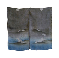 A Hand Painted Fragment of a Child's Kimono: Hand Plied Hemp or Ramie