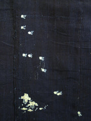 Two Pieces of Resist Dyed Kimono Cloth: Miniature Landscape of Pines