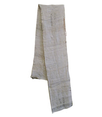 A Length of Edo Period Hand Plied Hemp: Ample Hand Writing