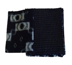 A Book of 15 Kasuri Swatches: Indigo Dyed Cotton #4
