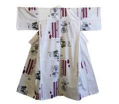 A Pieced Cotton Yukata: Hand Stitched from Tenugui