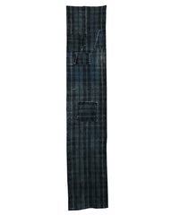 A Length of Rustic Patched Cotton: Indigo Dyed Hand Spun Heavy Cloth