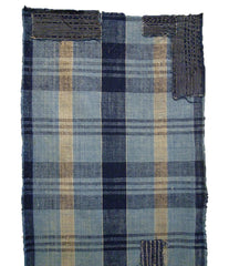 A Hand Spun Hand Woven Cotton Length: Beautiful Plaid