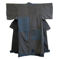 A Handsome 19th Century Boro Kimono: Hand Spun Cotton
