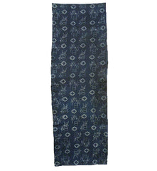 A Length of Sparely Designed Katazome: Hand Spun Cotton  Yarns