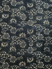 A Length of Hand Spun Cotton Katazome: Rich Field of Repeat Pattern