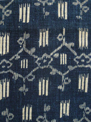 A Length of Katazome Cotton: Hand Spun Yarns and Horizontal Repeat