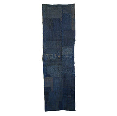 A Long Fragment of Thick Old Boro Cloth: Layers and Surface Abrasion