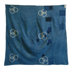 An Exquisite Boro Furoshiki: Intricate Mendings and Resist Dyed Motives