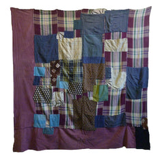 A Very Large, Colorful Boro Furoshiki: Reversible with Spectacular Details