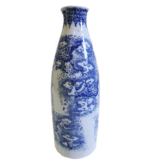 A 19th Century Inban Ware Tokkuri: Stenciled Sake Flask