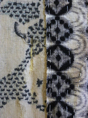 A Length of Patched Boro Narumi Kongata: Multi-Stenciled Dyed Cotton