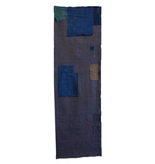 A Length of 19th Century Boro Cloth: Silk Patches on Silk Ground