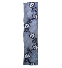 A Length of Shibori Dyed Cotton: Flower Chain