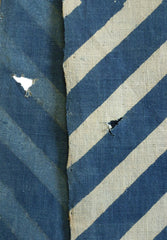 A Length of Festival Katazome Cotton: Wide Diagonal Stripes