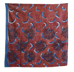A Contemporary Hand Dyed Indian Cotton Square #4: People Tree