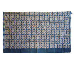 A Hand Woodblock Printed Cotton Sarong by People Tree: Cat Faces