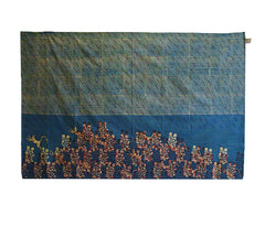 A Hand Block Printed Indian Cotton Sarong: Flying Monkeys
