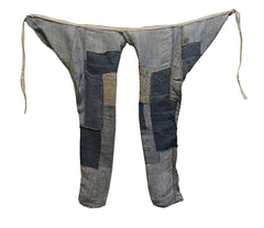 A Pair of Hemp or Ramie Boro Momohiki: Traditional Trousers