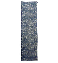 A Length of Faded Hand Spun Cotton: Katazome Dyed Cranes
