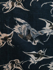 A Length of Very Unusual Katazome: Beautifully Rendered Cranes